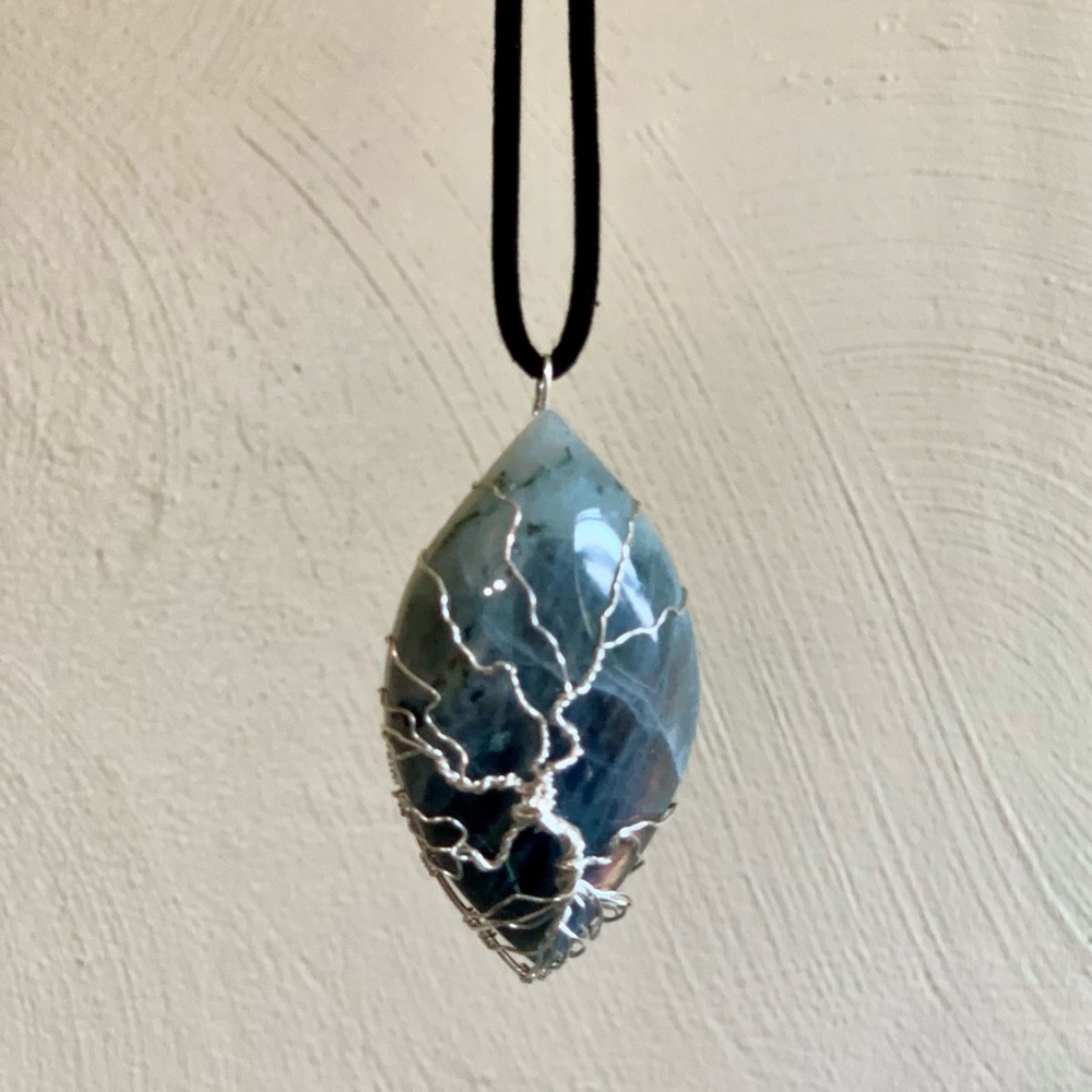 Tree of Life Wire Wrapped Labradorite Pendant